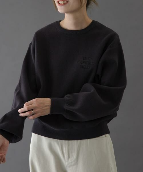 URBAN RESEARCH DOORS / アーバンリサーチ ドアーズ ニット・セーター | FORK&SPOON　エンブロイダリーロゴニットプルオーバー | 詳細1