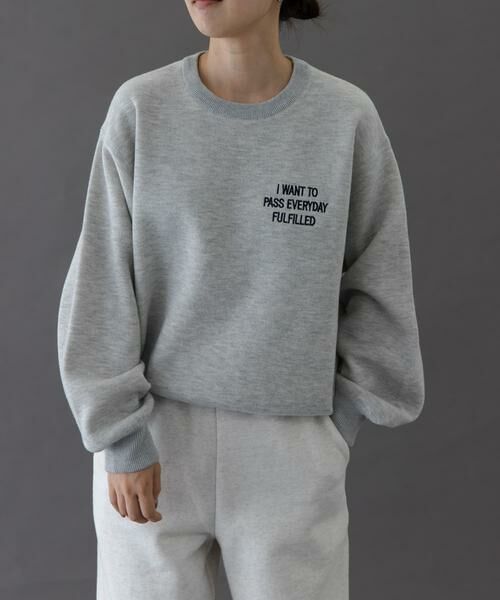 URBAN RESEARCH DOORS / アーバンリサーチ ドアーズ ニット・セーター | FORK&SPOON　エンブロイダリーロゴニットプルオーバー | 詳細9