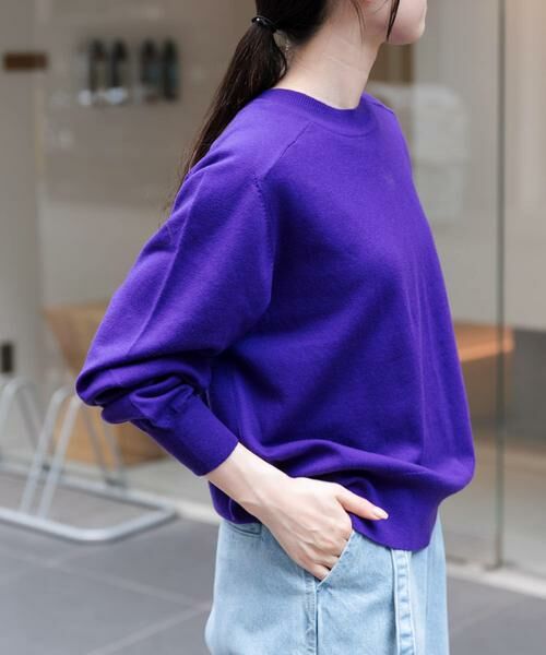 URBAN RESEARCH DOORS / アーバンリサーチ ドアーズ ニット・セーター | FORK&SPOON　コットンウールクルーネックニット | 詳細4