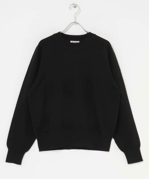 URBAN RESEARCH DOORS/アーバンリサーチ ドアーズ FORK & SPOON コットンウールクルーネックニット ブラック 1 URBAN RESEARCH DOORS/アーバンリサーチ ドアーズ FORK & SPOON コットンウールクルーネックニット ブラック 1