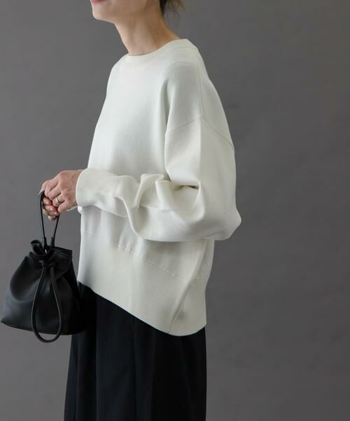URBAN RESEARCH DOORS / アーバンリサーチ ドアーズ ニット・セーター | FORK&SPOON　ダブルフェイスクルーネックニット | 詳細15