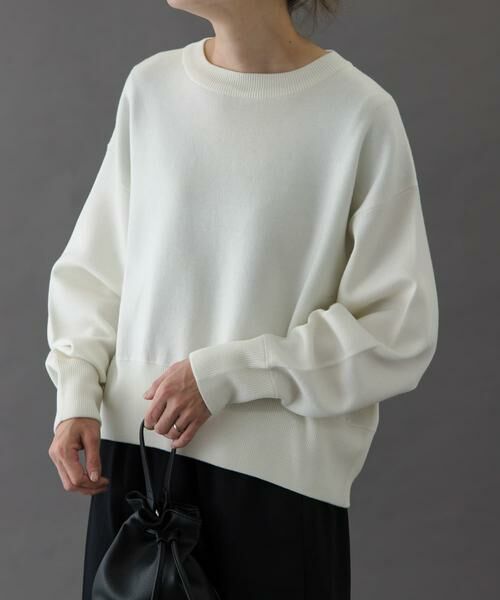 URBAN RESEARCH DOORS / アーバンリサーチ ドアーズ ニット・セーター | FORK&SPOON　ダブルフェイスクルーネックニット | 詳細18