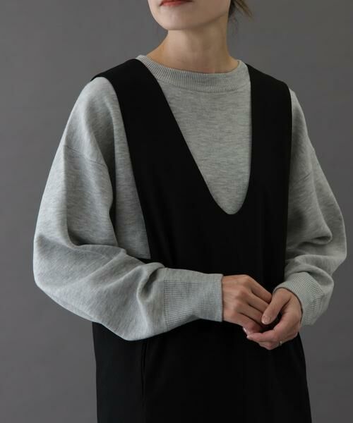 URBAN RESEARCH DOORS/アーバンリサーチ ドアーズ FORK & SPOON ダブルフェイスクルーネックニット グレー系その他 1 URBAN RESEARCH DOORS/アーバンリサーチ ドアーズ FORK & SPOON ダブルフェイスクルーネックニット グレー系その他 1