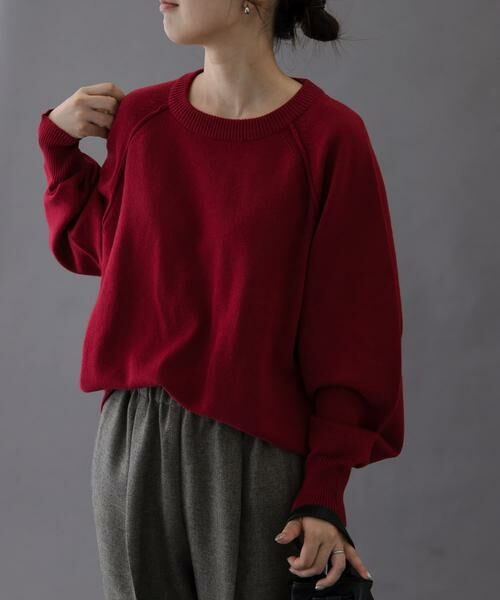 URBAN RESEARCH DOORS / アーバンリサーチ ドアーズ ニット・セーター | FORK&SPOON　ラグランニットプルオーバー | 詳細5