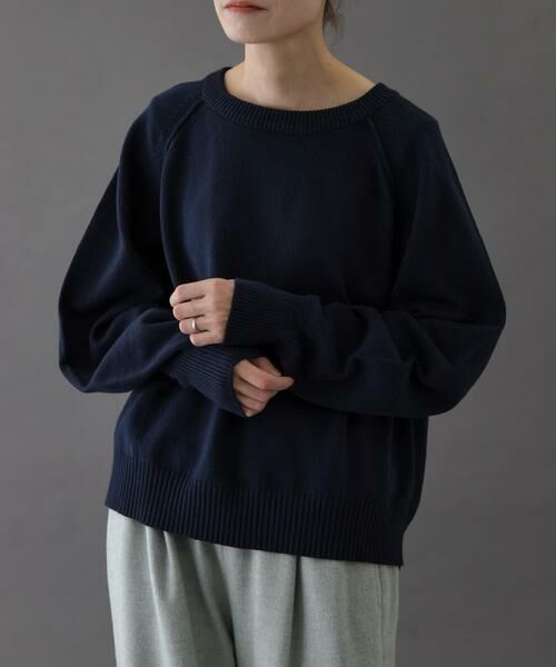 URBAN RESEARCH DOORS / アーバンリサーチ ドアーズ ニット・セーター | FORK&SPOON　ラグランニットプルオーバー | 詳細9