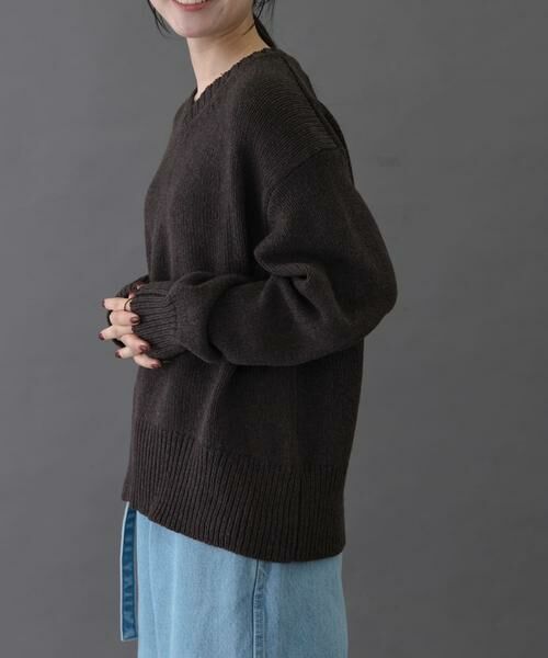 URBAN RESEARCH DOORS / アーバンリサーチ ドアーズ ニット・セーター | FORK&SPOON　Vネックニット | 詳細4