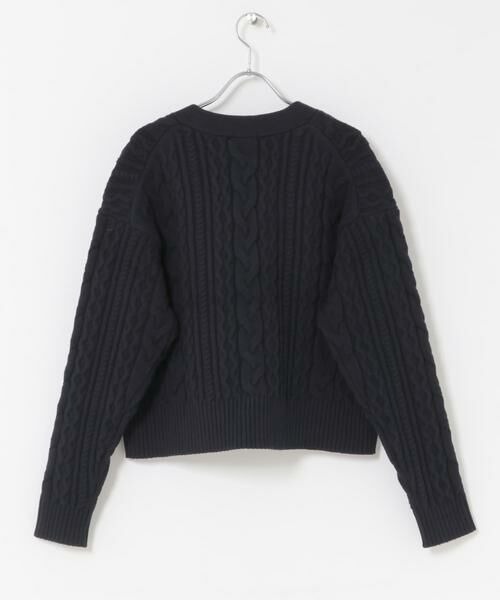 URBAN RESEARCH DOORS / アーバンリサーチ ドアーズ カーディガン・ボレロ | FORK&SPOON　ケーブルVネックカーディガン | 詳細18
