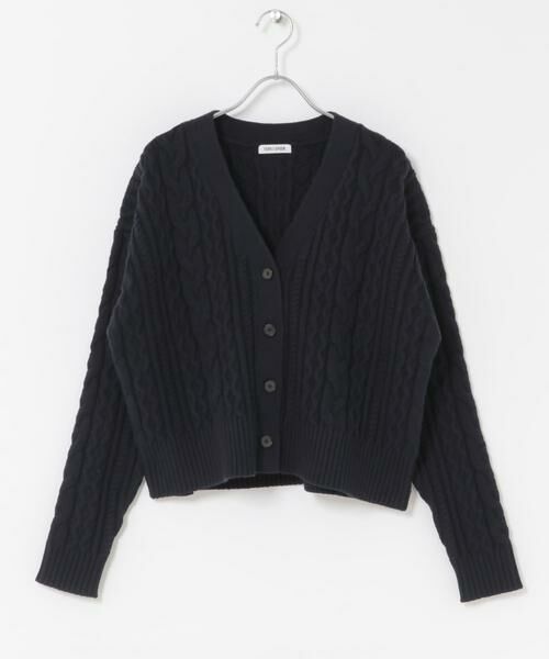 URBAN RESEARCH DOORS / アーバンリサーチ ドアーズ カーディガン・ボレロ | FORK&SPOON　ケーブルVネックカーディガン | 詳細16