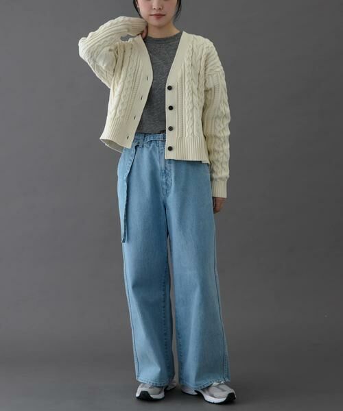 URBAN RESEARCH DOORS / アーバンリサーチ ドアーズ カーディガン・ボレロ | FORK&SPOON　ケーブルVネックカーディガン | 詳細28