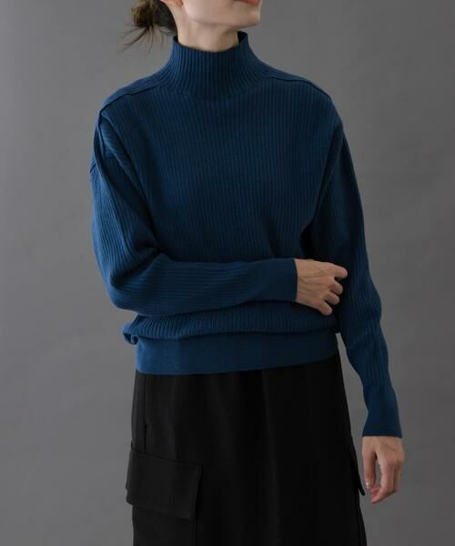 URBAN RESEARCH DOORS / アーバンリサーチ ドアーズ ニット・セーター | FORK&SPOON　ワイドリブハイネックニット | 詳細1