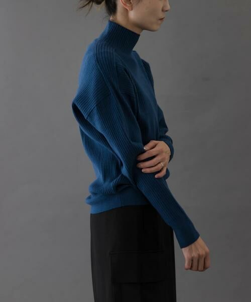 URBAN RESEARCH DOORS / アーバンリサーチ ドアーズ ニット・セーター | FORK&SPOON　ワイドリブハイネックニット | 詳細4
