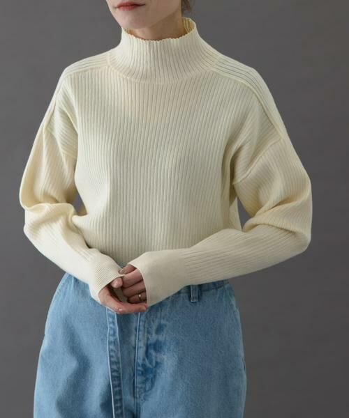 URBAN RESEARCH DOORS / アーバンリサーチ ドアーズ ニット・セーター | FORK&SPOON　ワイドリブハイネックニット | 詳細14