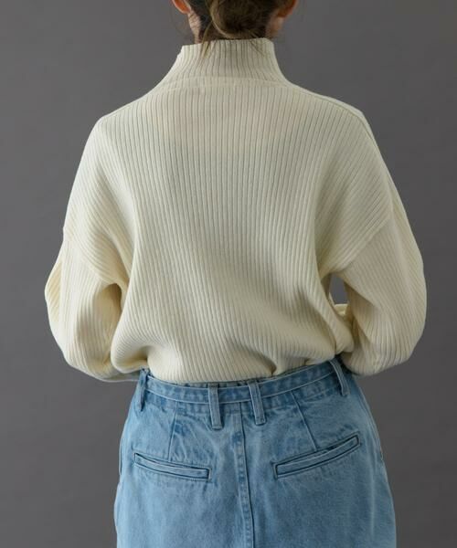 URBAN RESEARCH DOORS / アーバンリサーチ ドアーズ ニット・セーター | FORK&SPOON　ワイドリブハイネックニット | 詳細16