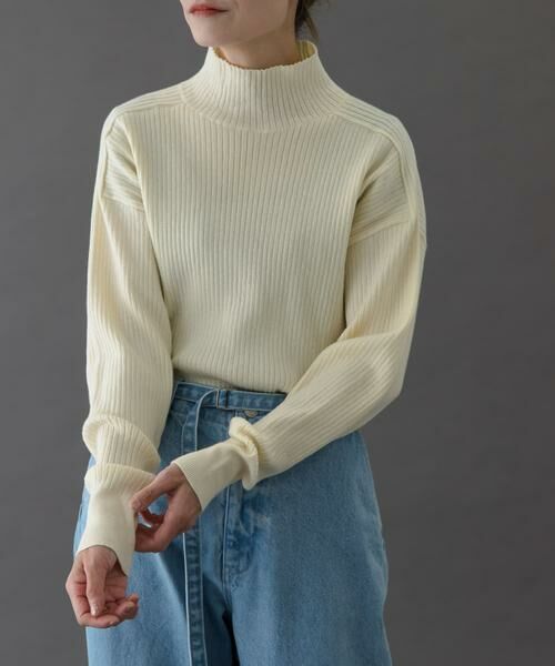URBAN RESEARCH DOORS / アーバンリサーチ ドアーズ ニット・セーター | FORK&SPOON　ワイドリブハイネックニット | 詳細18