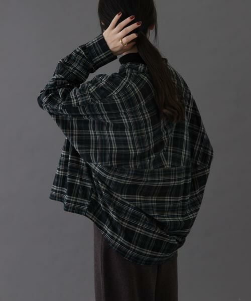 URBAN RESEARCH DOORS / アーバンリサーチ ドアーズ シャツ・ブラウス | FORK&SPOON　ブラッシュドチェックシャツ | 詳細2