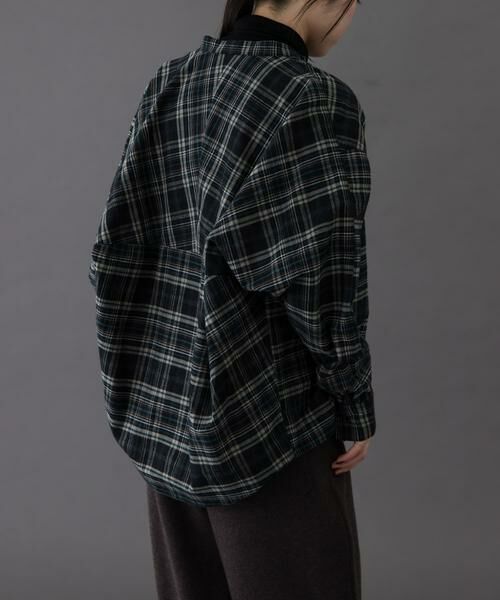 URBAN RESEARCH DOORS / アーバンリサーチ ドアーズ シャツ・ブラウス | FORK&SPOON　ブラッシュドチェックシャツ | 詳細3