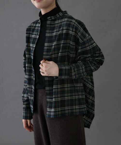 URBAN RESEARCH DOORS / アーバンリサーチ ドアーズ シャツ・ブラウス | FORK&SPOON　ブラッシュドチェックシャツ | 詳細5