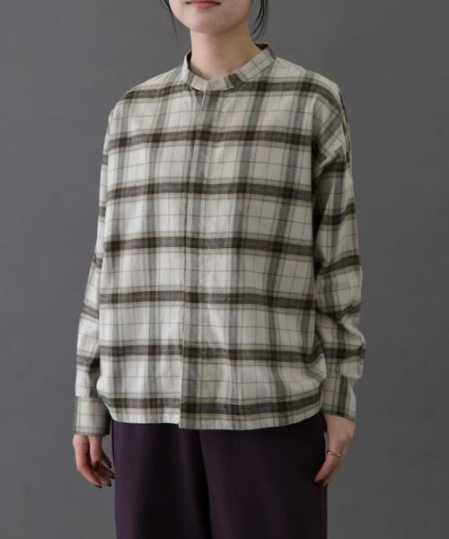 URBAN RESEARCH DOORS / アーバンリサーチ ドアーズ シャツ・ブラウス | FORK&SPOON　ブラッシュドチェックシャツ | 詳細10