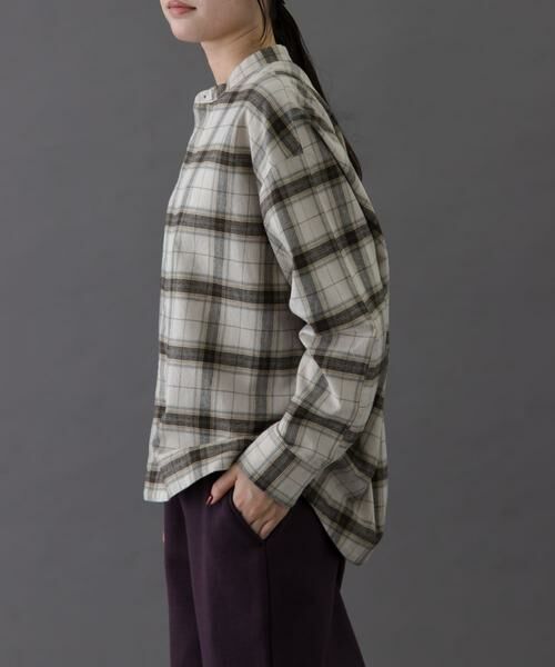URBAN RESEARCH DOORS / アーバンリサーチ ドアーズ シャツ・ブラウス | FORK&SPOON　ブラッシュドチェックシャツ | 詳細12