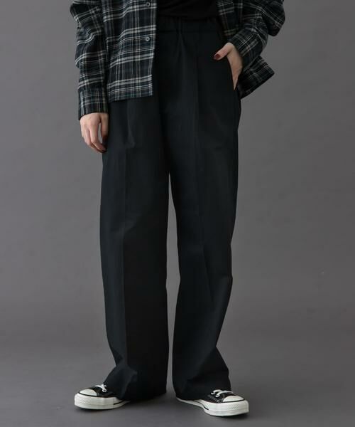 URBAN RESEARCH DOORS/アーバンリサーチ ドアーズ FORK & SPOON イージーチノパンツ ブラック 2