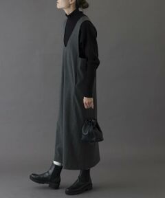 URBAN RESEARCH DOORS / アーバンリサーチ ドアーズ ワンピース | FORK&SPOON　ウールライクジャンパースカート