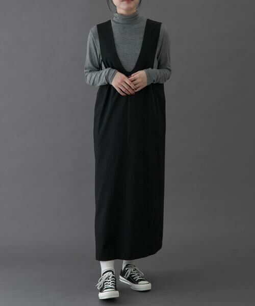 URBAN RESEARCH DOORS / アーバンリサーチ ドアーズ ワンピース | FORK&SPOON　ウールライクジャンパースカート | 詳細2