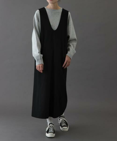 URBAN RESEARCH DOORS / アーバンリサーチ ドアーズ ワンピース | FORK&SPOON　ウールライクジャンパースカート | 詳細8