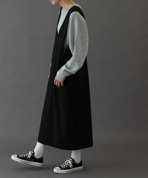 URBAN RESEARCH DOORS / アーバンリサーチ ドアーズ ワンピース | FORK&SPOON　ウールライクジャンパースカート | 詳細9