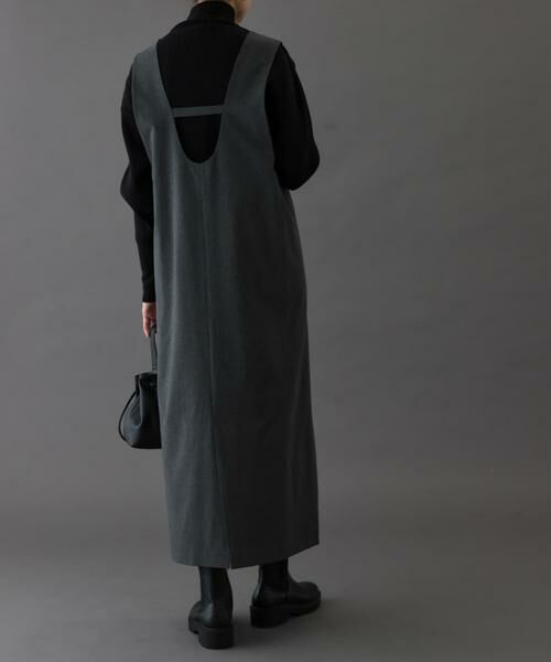 URBAN RESEARCH DOORS / アーバンリサーチ ドアーズ ワンピース | FORK&SPOON　ウールライクジャンパースカート | 詳細18