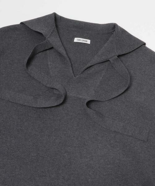 URBAN RESEARCH DOORS / アーバンリサーチ ドアーズ ワンピース | FORK&SPOON　セーラーカラーニットワンピース | 詳細11