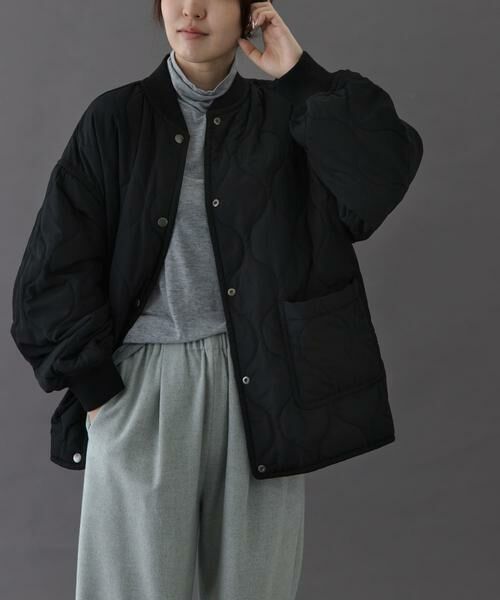 URBAN RESEARCH DOORS / アーバンリサーチ ドアーズ ブルゾン | FORK&SPOON　SORONAリバーシブルブルゾン（ブラック）