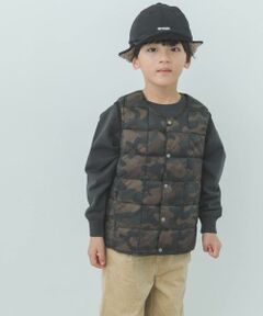URBAN RESEARCH DOORS / アーバンリサーチ ドアーズ アウター | TAION　CREWNECK BUTTON DOWN VEST(KIDS)