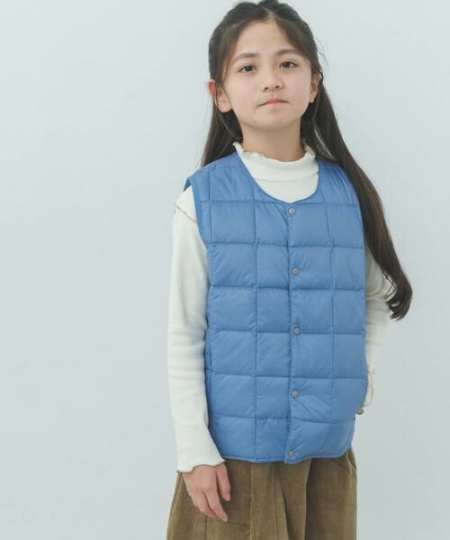 URBAN RESEARCH DOORS / アーバンリサーチ ドアーズ アウター | TAION　CREWNECK BUTTON DOWN VEST(KIDS) | 詳細1