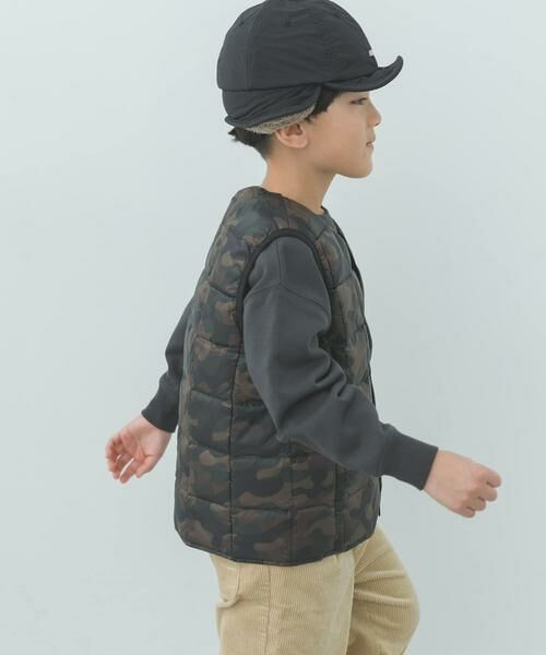 URBAN RESEARCH DOORS / アーバンリサーチ ドアーズ アウター | TAION　CREWNECK BUTTON DOWN VEST(KIDS) | 詳細28
