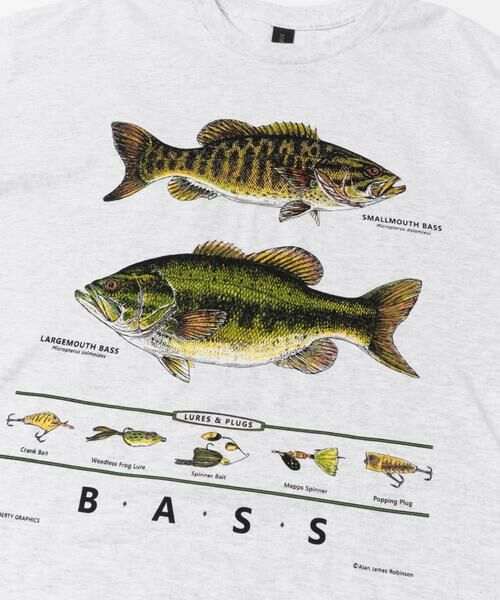 URBAN RESEARCH DOORS / アーバンリサーチ ドアーズ Tシャツ | LIBERTY GRAPHICS　Bass & Flies | 詳細5