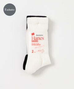 URBAN RESEARCH DOORS / アーバンリサーチ ドアーズ ソックス | 『別注』HANES×DOORS　クルーソックス2P