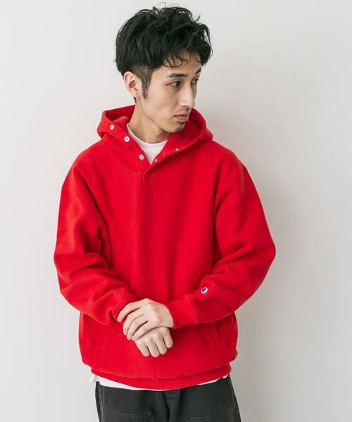 URBAN RESEARCH DOORS / アーバンリサーチ ドアーズ パーカー | 『別注』Champion×DOORS　RW HALF SNAP PARKA | 詳細3