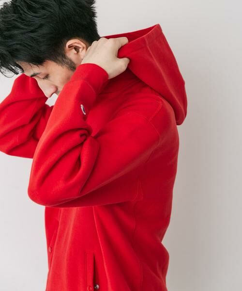 URBAN RESEARCH DOORS / アーバンリサーチ ドアーズ パーカー | 『別注』Champion×DOORS　RW HALF SNAP PARKA | 詳細4