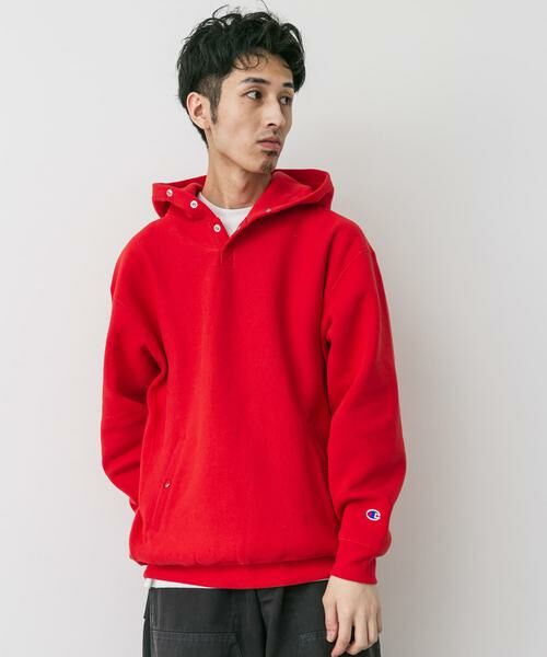 URBAN RESEARCH DOORS / アーバンリサーチ ドアーズ パーカー | 『別注』Champion×DOORS　RW HALF SNAP PARKA | 詳細5