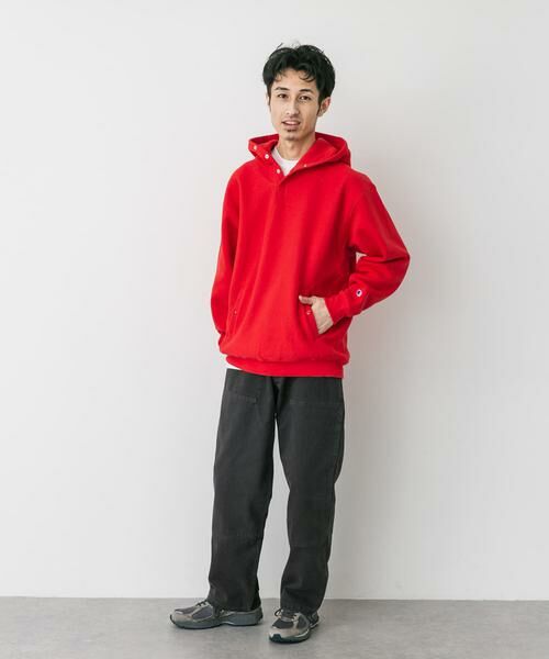 URBAN RESEARCH DOORS / アーバンリサーチ ドアーズ パーカー | 『別注』Champion×DOORS　RW HALF SNAP PARKA | 詳細7