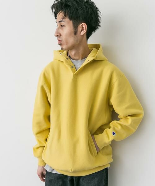 URBAN RESEARCH DOORS / アーバンリサーチ ドアーズ パーカー | 『別注』Champion×DOORS　RW HALF SNAP PARKA | 詳細14