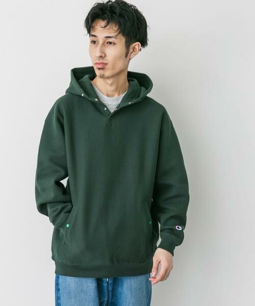 URBAN RESEARCH DOORS / アーバンリサーチ ドアーズ パーカー | 『別注』Champion×DOORS　RW HALF SNAP PARKA | 詳細19