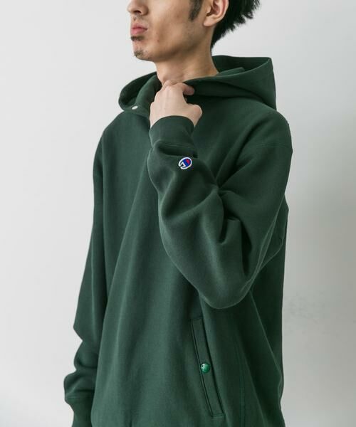 URBAN RESEARCH DOORS / アーバンリサーチ ドアーズ パーカー | 『別注』Champion×DOORS　RW HALF SNAP PARKA | 詳細22