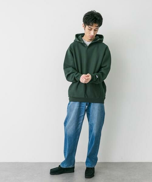 URBAN RESEARCH DOORS / アーバンリサーチ ドアーズ パーカー | 『別注』Champion×DOORS　RW HALF SNAP PARKA | 詳細23