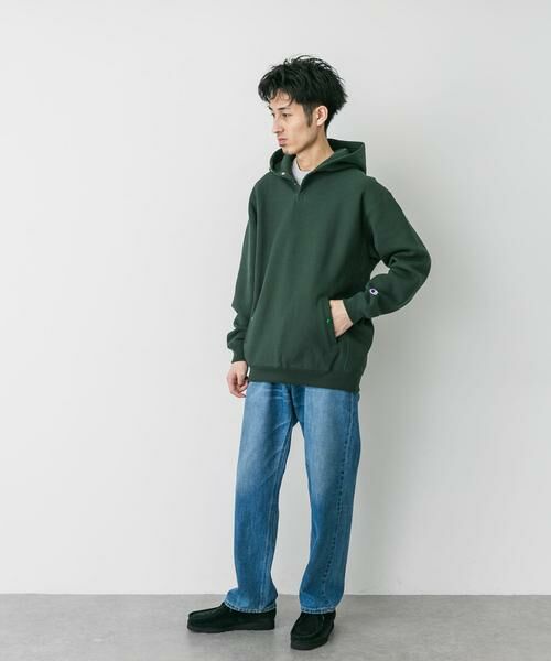 URBAN RESEARCH DOORS / アーバンリサーチ ドアーズ パーカー | 『別注』Champion×DOORS　RW HALF SNAP PARKA | 詳細24