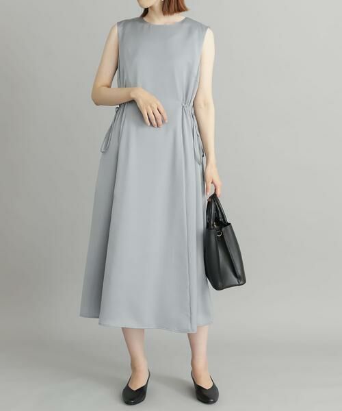 URBAN RESEARCH DOORS / アーバンリサーチ ドアーズ ドレス | サイドギャザーワンピース | 詳細16