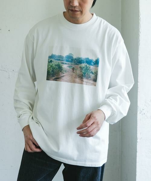 URBAN RESEARCH DOORS / アーバンリサーチ ドアーズ Tシャツ | Grow Organic フォトプリントロングスリーブTシャツ | 詳細2