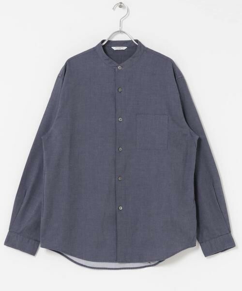 URBAN RESEARCH DOORS / アーバンリサーチ ドアーズ シャツ・ブラウス | ピーチ起毛 バンドカラー ロングスリーブシャツ | 詳細25