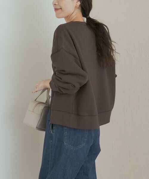 URBAN RESEARCH DOORS / アーバンリサーチ ドアーズ カーディガン・ボレロ | 『WEB/一部店舗限定カラー』コットンスウェットZIPカーディガン | 詳細3