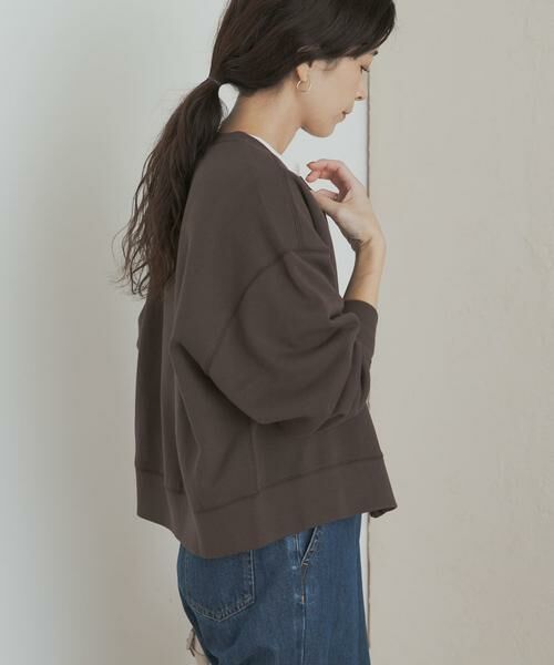 URBAN RESEARCH DOORS / アーバンリサーチ ドアーズ カーディガン・ボレロ | 『WEB/一部店舗限定カラー』コットンスウェットZIPカーディガン | 詳細5